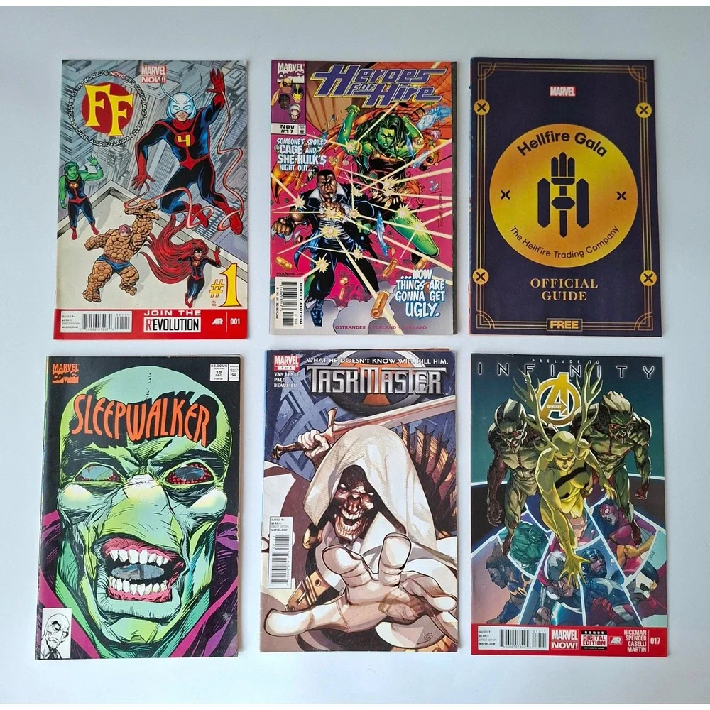 60 Marvel Comic Book Lot Heroes for Hire Deadpool Battlestar Galactica Yogi Bear